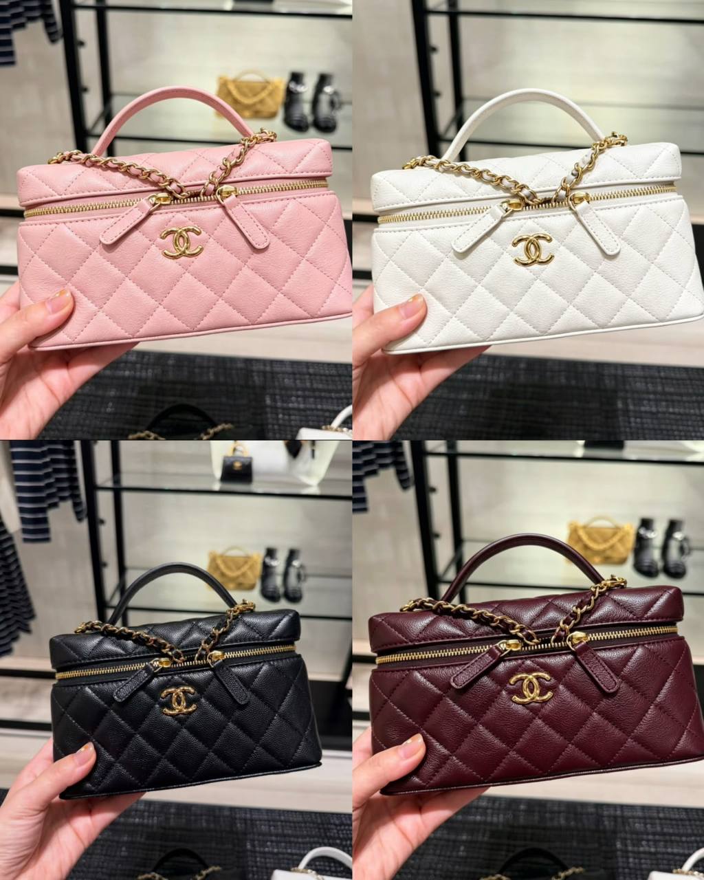 Chanel
105 dhs✅
Size：19cm
High-quality with box

Zain35
♥️♥️♥️