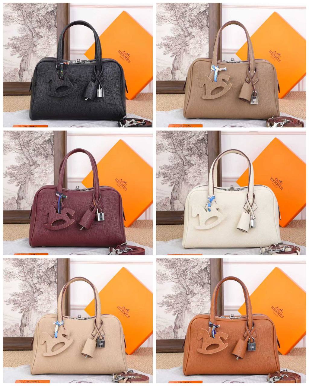 Hermes 
Best quality 

with box’s 
🎁🎁🎁

110 dhs✅
size 25 CM

Zain290
♥️♥️♥️