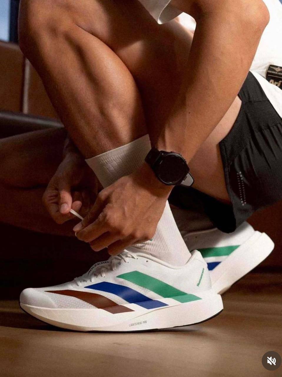 adidas Adizero Evo SL Pharrell Humanrace White Green Blue，
Size 36-45  ，
220 dhs🪙🌨️

Zain18
♥️♥️♥️