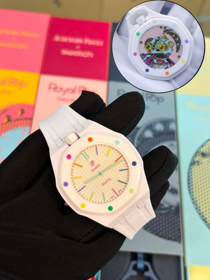 Swatch Royal pop good quality with box and papper bag and guarante card cataluck 
160 dhs🇦🇪🇦🇪
 ( BATTERY)

Zain59
♥️♥️♥️