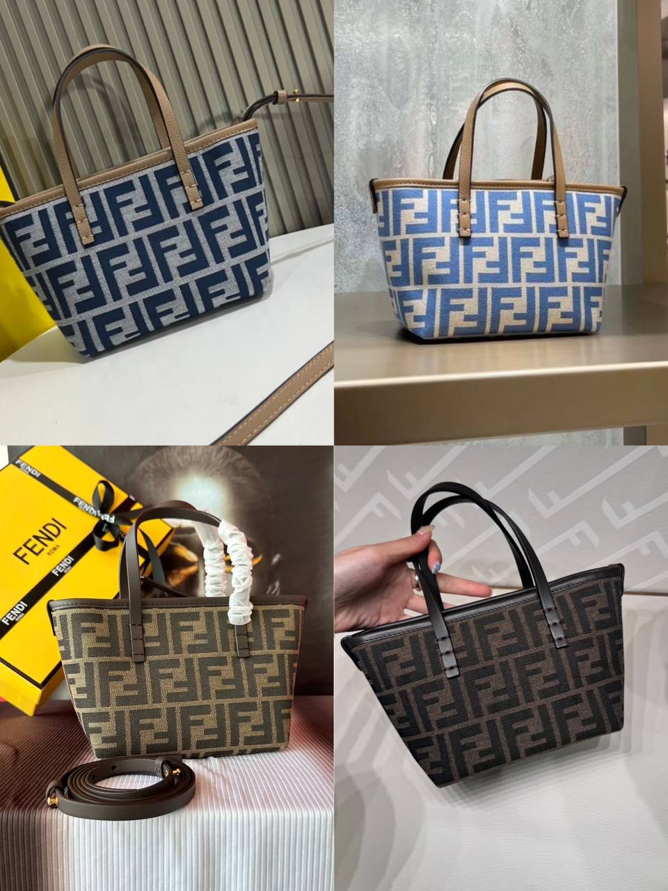 Fendi
good quality, 
comes with box, 
size...21*13 cm 
90 dhs✅

Zain12
♥️♥️♥️