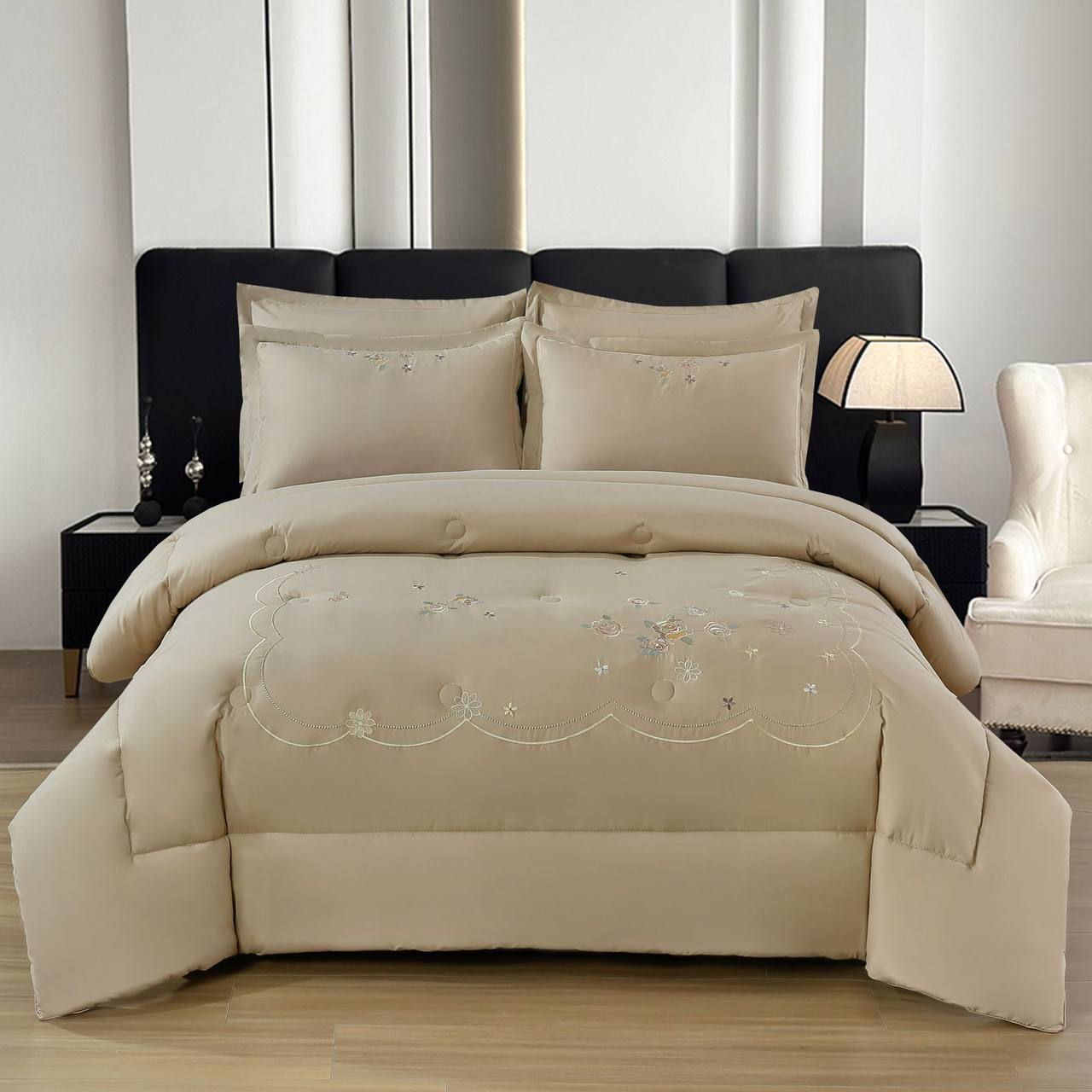 💥💥💥
New collection ✅✅✅✅
Embroidered 🪡🪡🪡
100 % cotton 
Bedsheets set 
King size cover set 6pcs set 
1 cover 
1 bedsheets 
4 pillowcases 
120 dhs🪙💚

Zain99
♥️♥️♥️