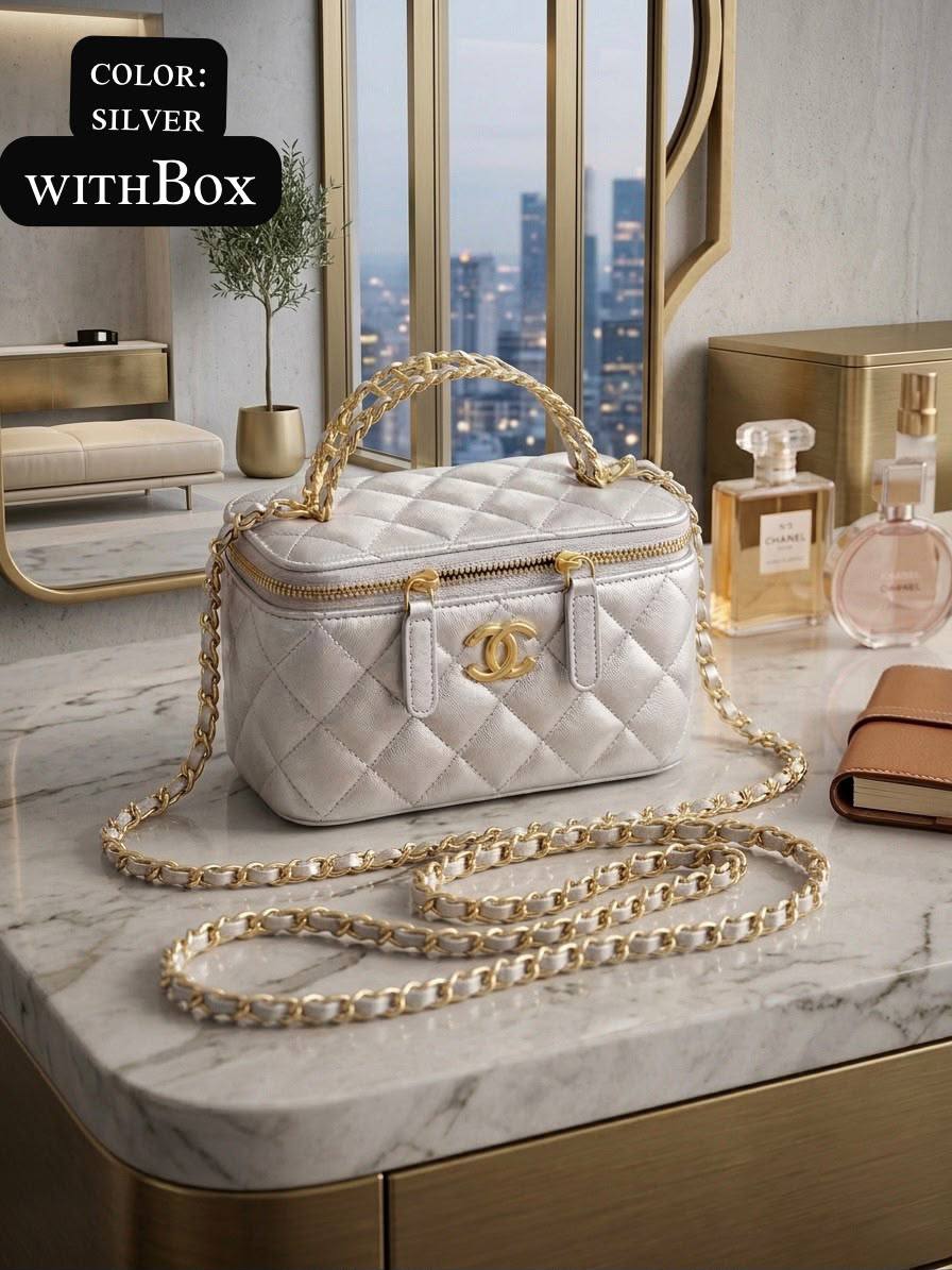 Chanel ᴠᴀɴɪᴛʏ ᴛᴏᴘ ʜᴀɴᴅʟᴇ
ᴍɪʀʀᴏʀ ɪɴsɪᴅᴇ
ᴡɪᴛʜʙᴏx
ʟᴇᴀᴛʜᴇʀ
sɪᴢᴇ:18ᴄᴍ
100 dhs✅

Zain56
♥️♥️♥️