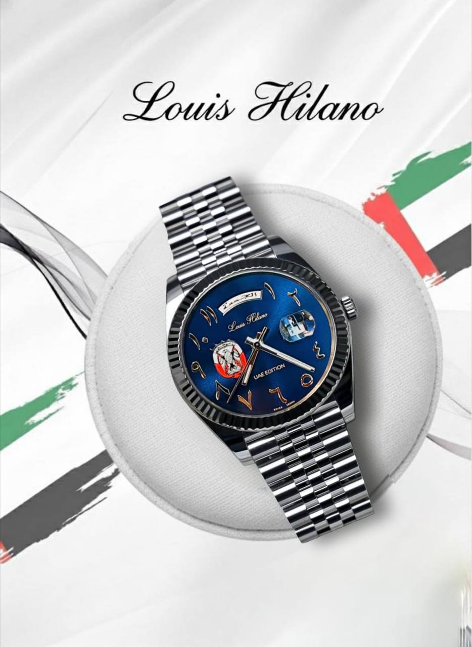 Louis Hilano watch for men 
( UAE SPECIAL EDITION) 
260 dhs🪙🌨️

Zain59
♥️♥️♥️