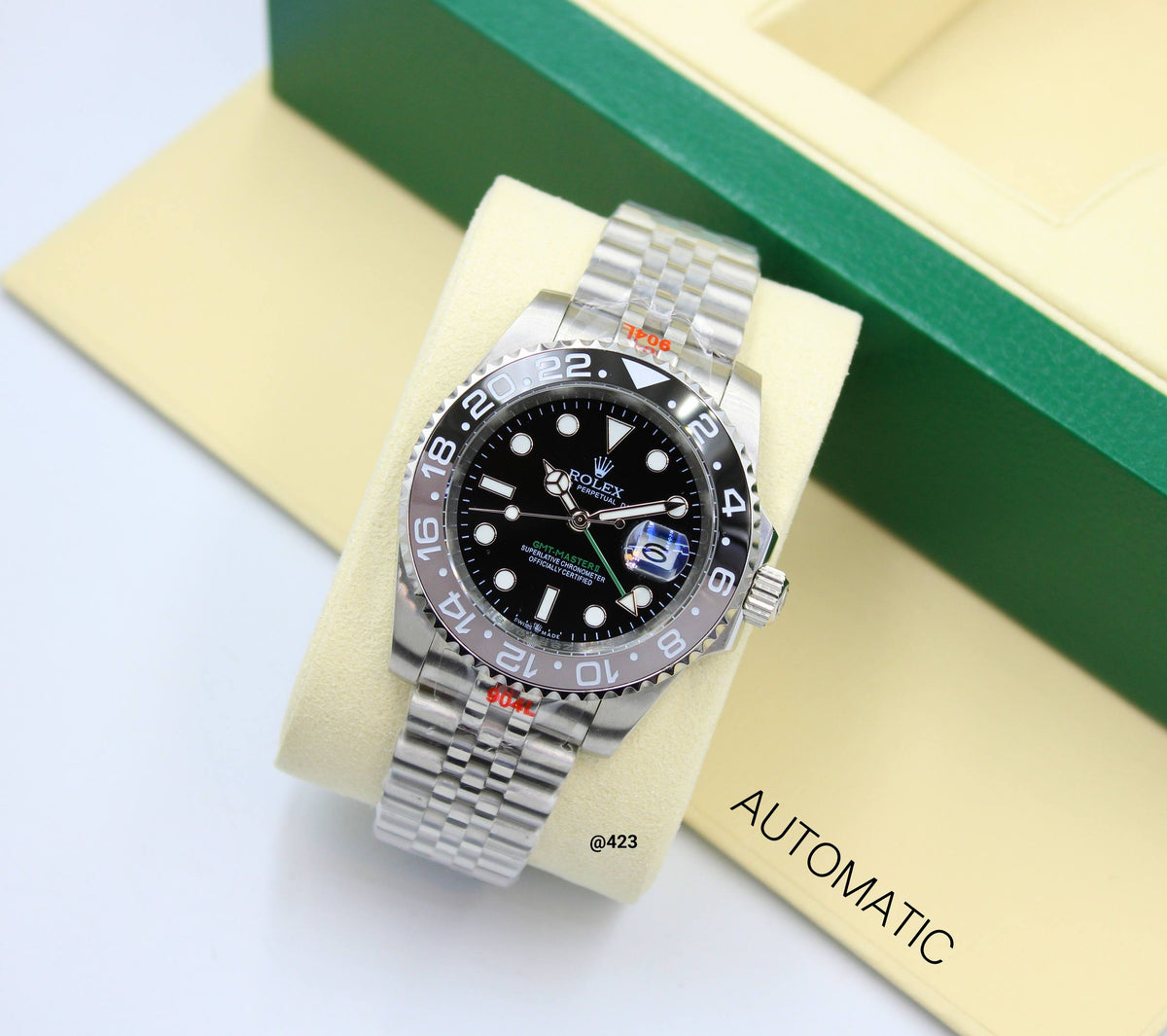 ROLEX GMT MASTER || AUTOMATIC 
41MM
200 dhs🇦🇪🇦🇪

Zain58
♥️♥️♥️