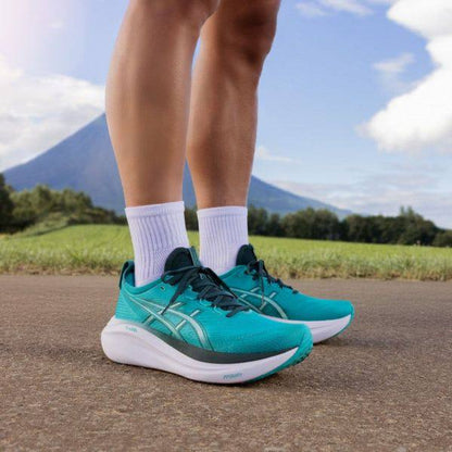 ASICS GEL-NIMBUS 27 ‘WAVE TEAL/SAXON GREEN’
40-45 AVAILABLE 🤩
200 dhs🪙🌨️

Zain242
♥️♥️♥️