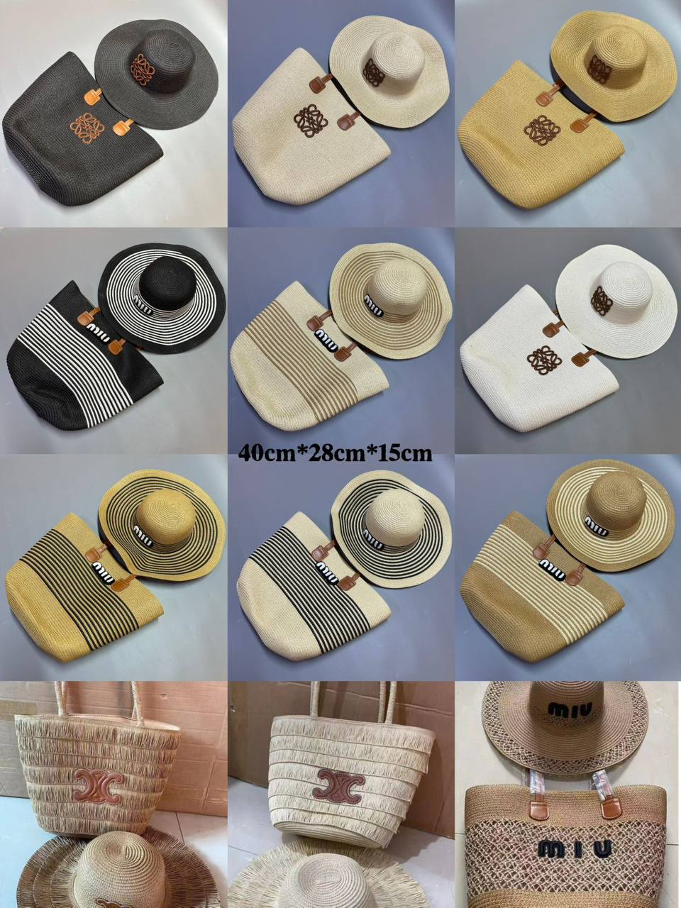 BEACH BAG Set
GOOD QUALITY ,BAG AND HAT ONE SET ONLY 
90 dhs✅

Zain39
♥️♥️♥️