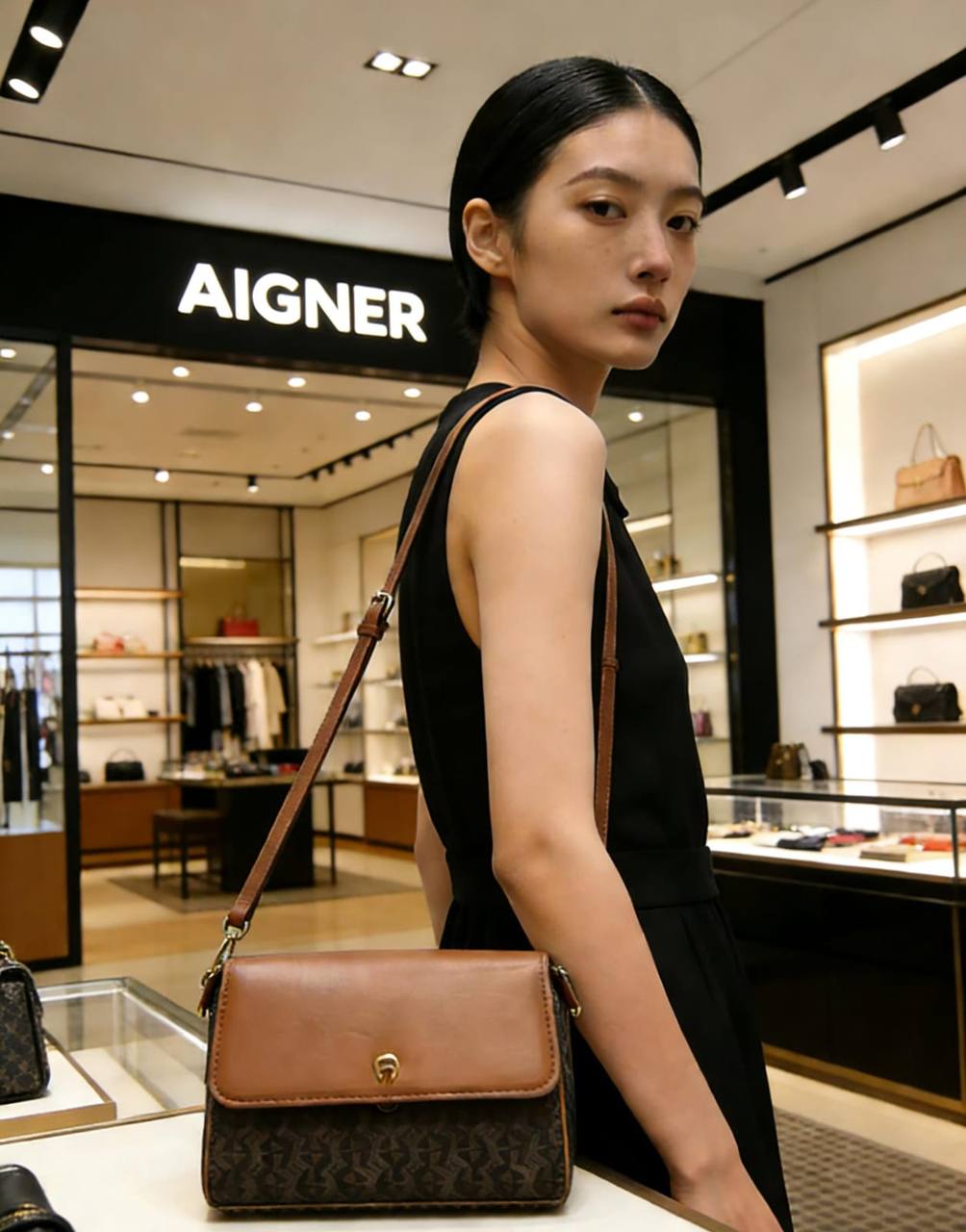 Aigner
95 dhs✅
have box🎁

Size:20/15/8

Zain07
♥️♥️♥️