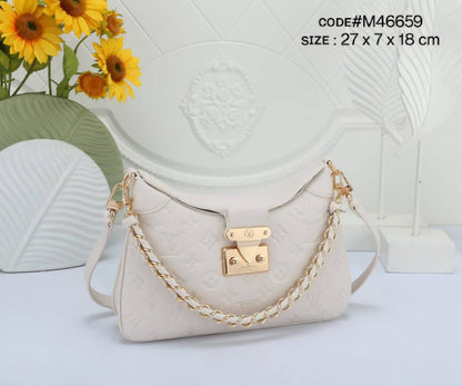 LV
ᴛᴡɪɴɴʏ MM ᴍᴏɴᴏɢʀᴀᴍ
ɢᴏʟᴅ ʜᴀʀᴅᴡᴀʀᴇ
sʜᴏᴜʟᴅᴇʀ sʟɪɴɢ ʙᴀɢ
sɪᴢᴇ : 27 cm

ᴡɪᴛʜ BOX
🎁🎁🎁

115 dhs✅

Zain31
♥️♥️♥️