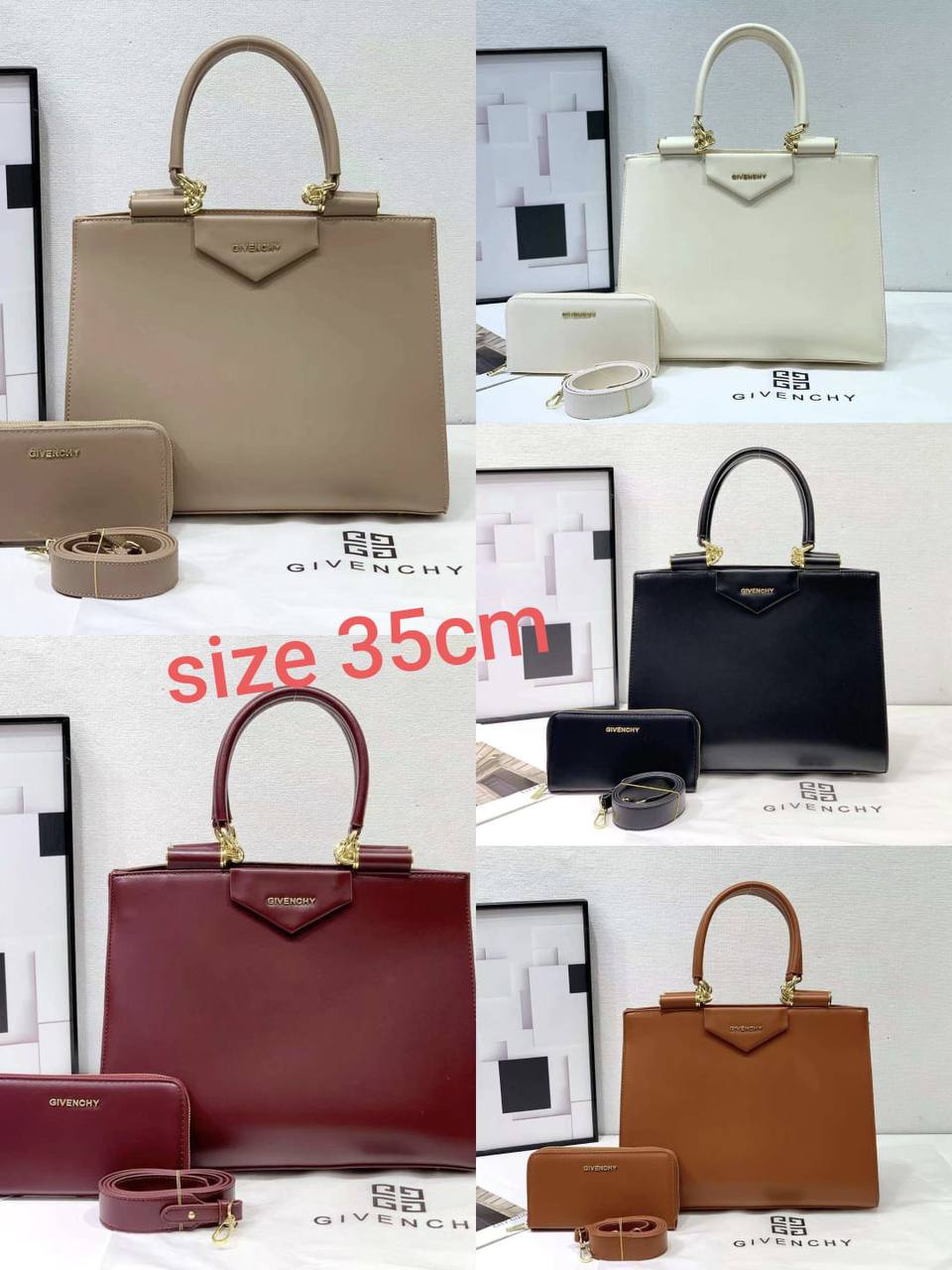 GIVENCHY Antigona Handbag
With Zipper Long Wallet
And Long Belt Strap
Gold Hardware
Size : 35 cm

120 dhs💓

Zain239
♥️♥️♥️