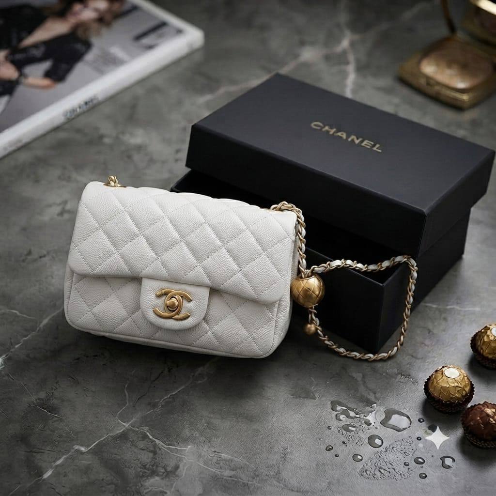 CHANEL Classsic
Flap Cross/shoulder bag
With Ball press adjustable
Chain belt strap
Size : 18 cm
With BOX 

100 dhs🇦🇪🇦🇪

Zain239
♥️♥️♥️