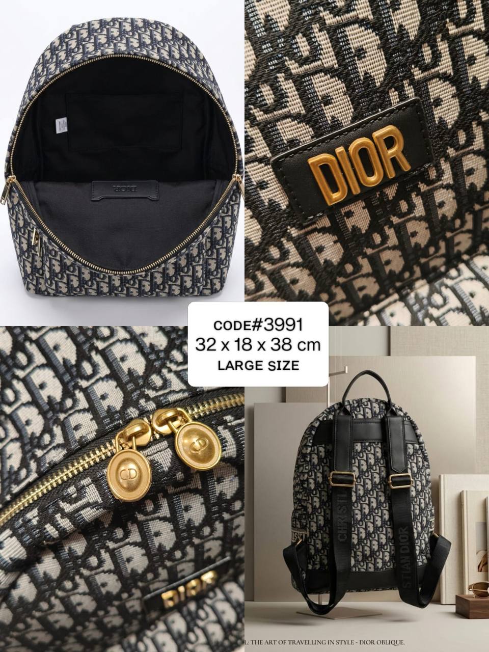 CHRISTIAN DIOR
ᴏʙʟɪǫᴜᴇ ᴋɴᴀᴘsᴀᴄᴋ/ʙᴀɢᴘᴀᴄᴋ
ᴄᴀɴᴠᴀs ᴍᴀᴛᴇʀɪᴀʟ
ɢᴏʟᴅ ʜᴀʀᴅᴡᴀʀᴇ
sɪᴢᴇ : 32 cm (ʟᴀʀɢᴇ sɪᴢᴇ)

75 dhs✅

Zain31
♥️♥️♥️