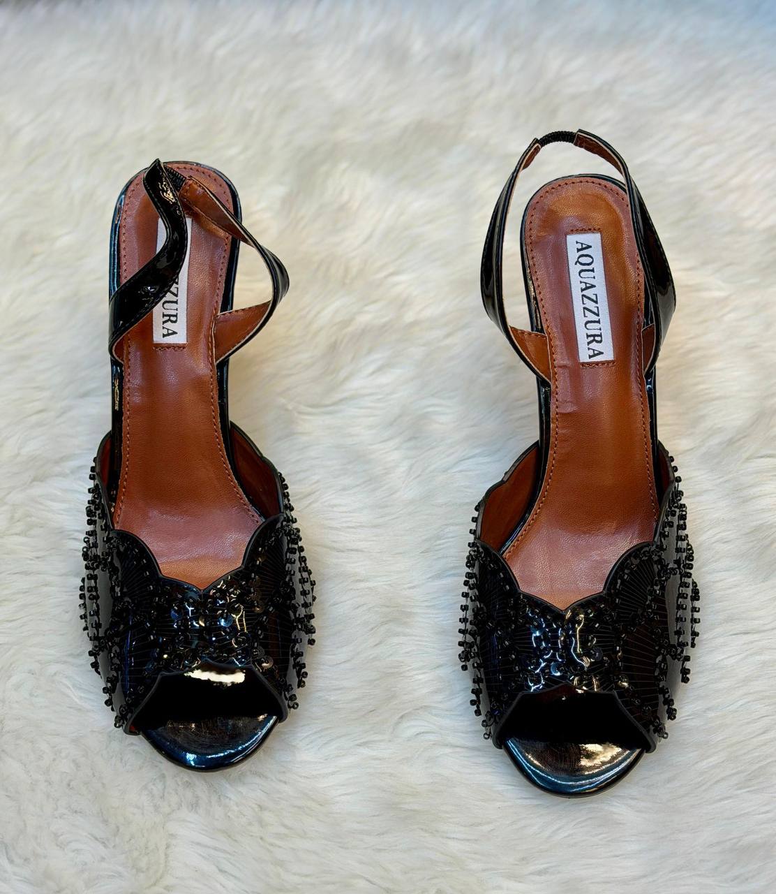 AQUAZZURA heels 
good Quality 
Size 36-41
160 dhs✅

Zain296
♥️♥️♥️