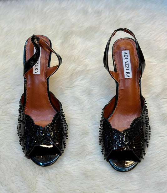 AQUAZZURA heels 
good Quality 
Size 36-41
160 dhs✅

Zain296
♥️♥️♥️