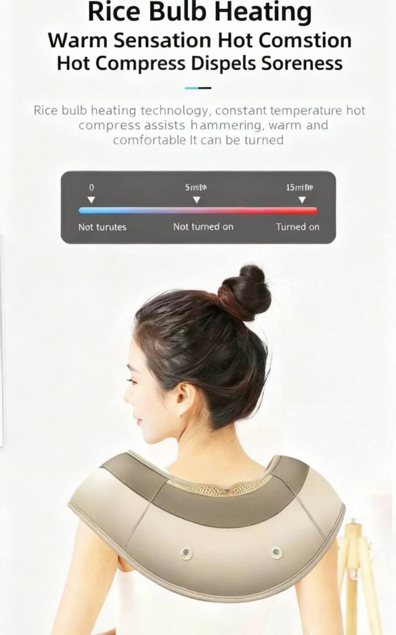 Product Specifications
Brand / Royalstar
Material / PU Leather
Product Name / Massage Shawl
Timer / 15 Minutes
Voltage / AC220V
Functions / Tapping / Hammering / Heating Therapy

190 dhs🪙💕

Zain39
♥️♥️♥️