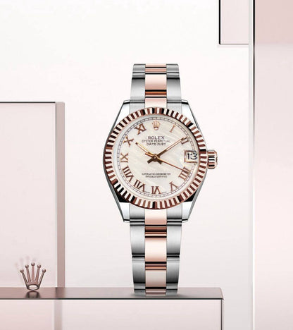 Rolex 
For Ladies Automatic 
Good Quality  31mm 
230 dhs🪙🌨️

Zain59
♥️♥️♥️