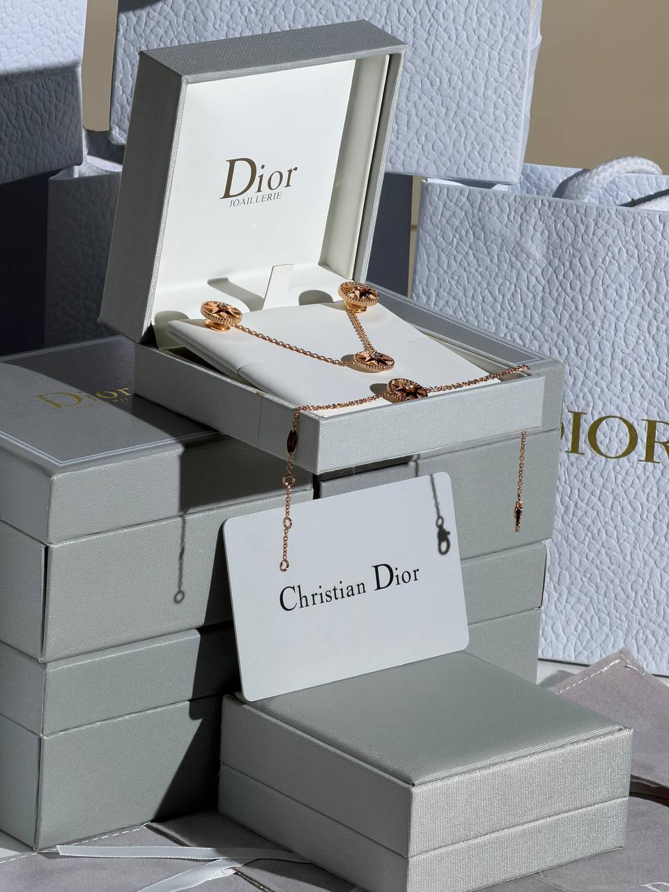 Dior
 New Collection 😍
Quality: Super Master 
Non -Tarnish color

* ⁠Necklace 
* ⁠Earring 
* ⁠Bracelet
For Price 👇 WTSP Text Zain 0568585901

Zain268
♥️♥️♥️