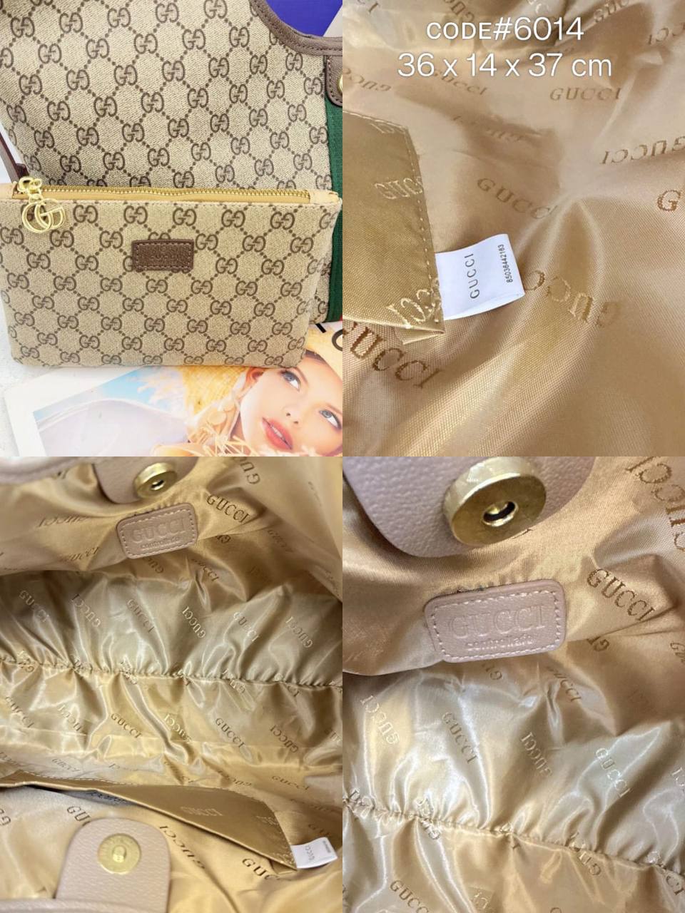 GUCCI ɢɪɢʟɪᴏ ᴛᴏᴛᴇʙᴀɢ
GG ɢʀᴇᴇɴ ᴀɴᴅ ʀᴇᴅ ᴡᴇʙ ᴛʀɪᴍ
ᴄᴀɴᴠᴀs ᴀɴᴅ ʟᴇᴀᴛʜᴇʀ ᴍᴀᴛᴇʀɪᴀʟ
ɢᴏʟᴅ ʜᴀʀᴅᴡᴀʀᴇ
sɪᴢᴇ : 36 cm

85 dhs✅

Zain31
♥️♥️♥️