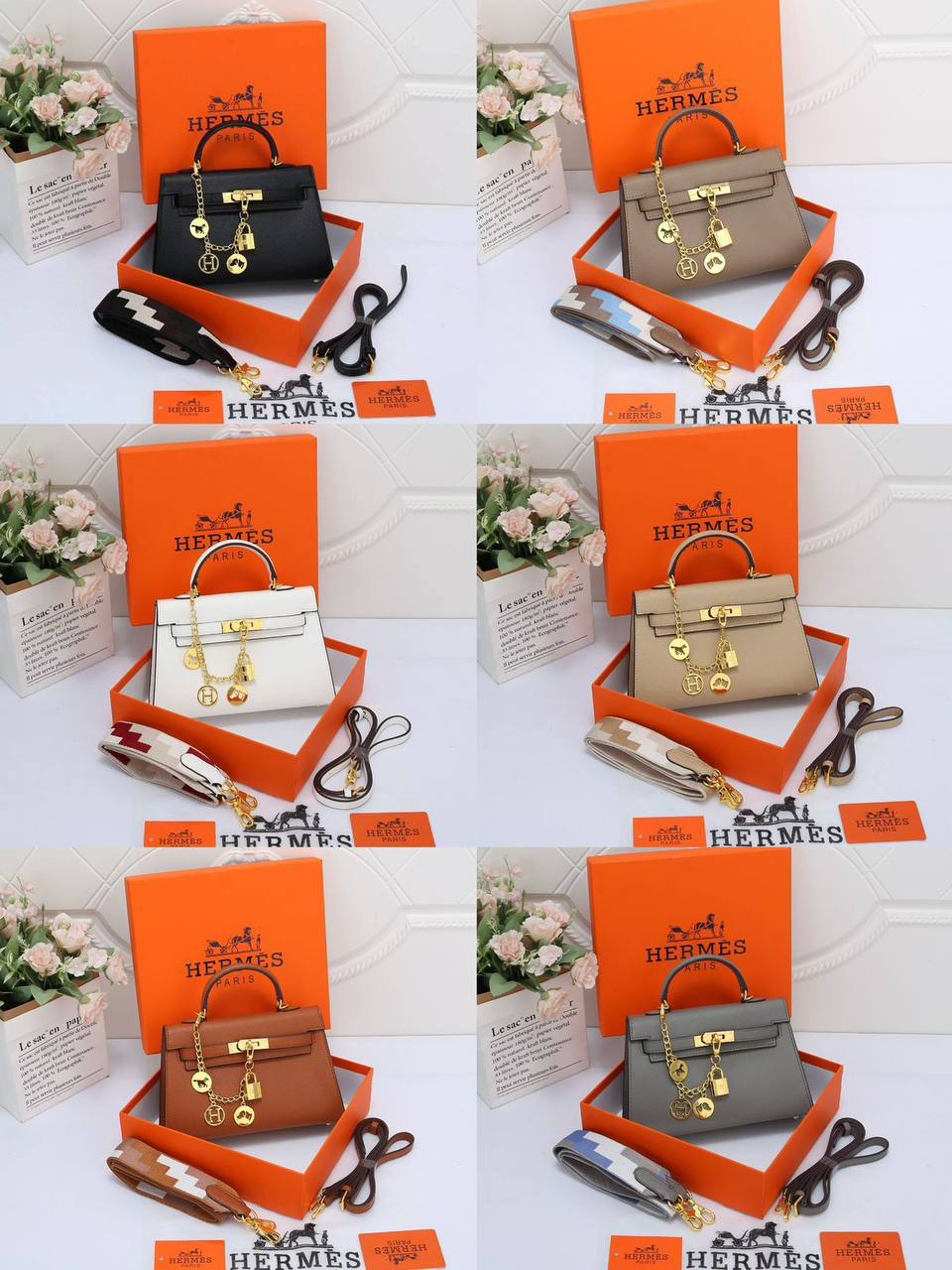 Hermes 

22cm 

90 dhs✅

with box 🎁🎁🎁

2belt with chain

Zain72
♥️♥️♥️
