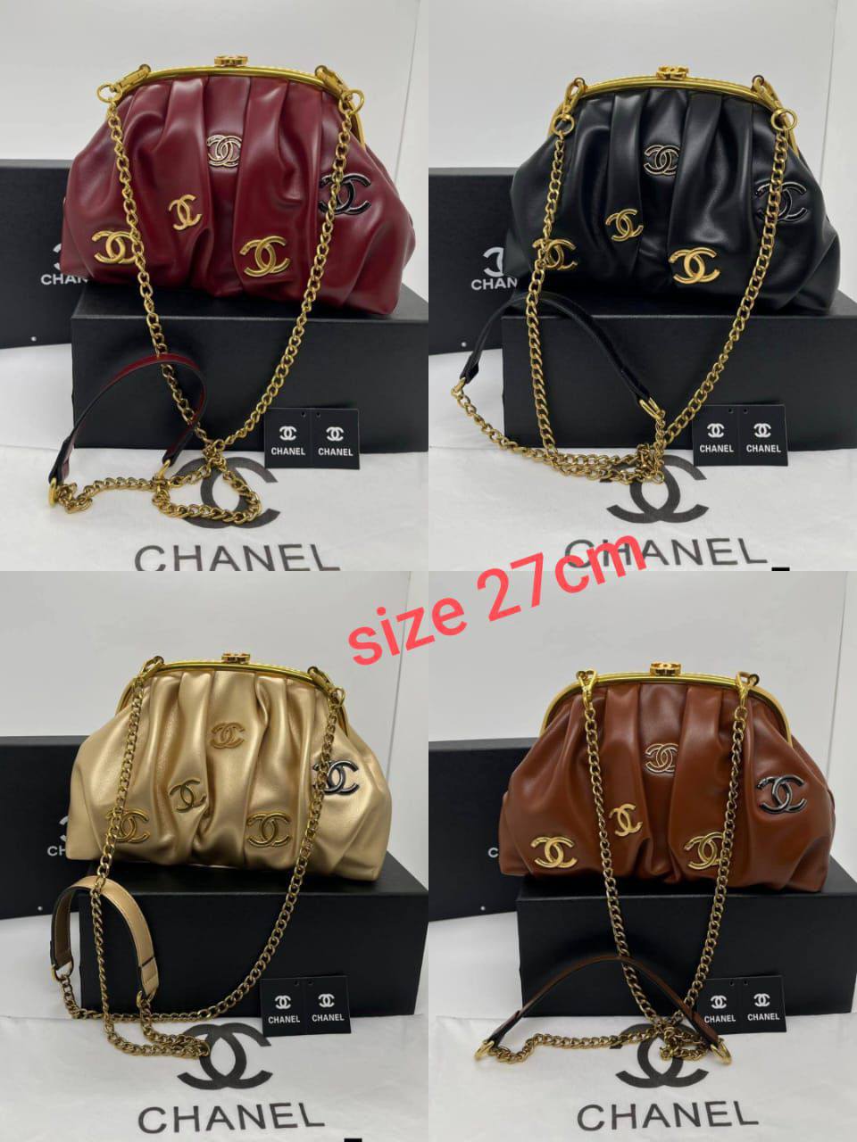 Chanel
New Design 
Good Quality 
With Box 
🎁🎁🎁

115 dhs🪙🌨️

Zain250
♥️♥️♥️