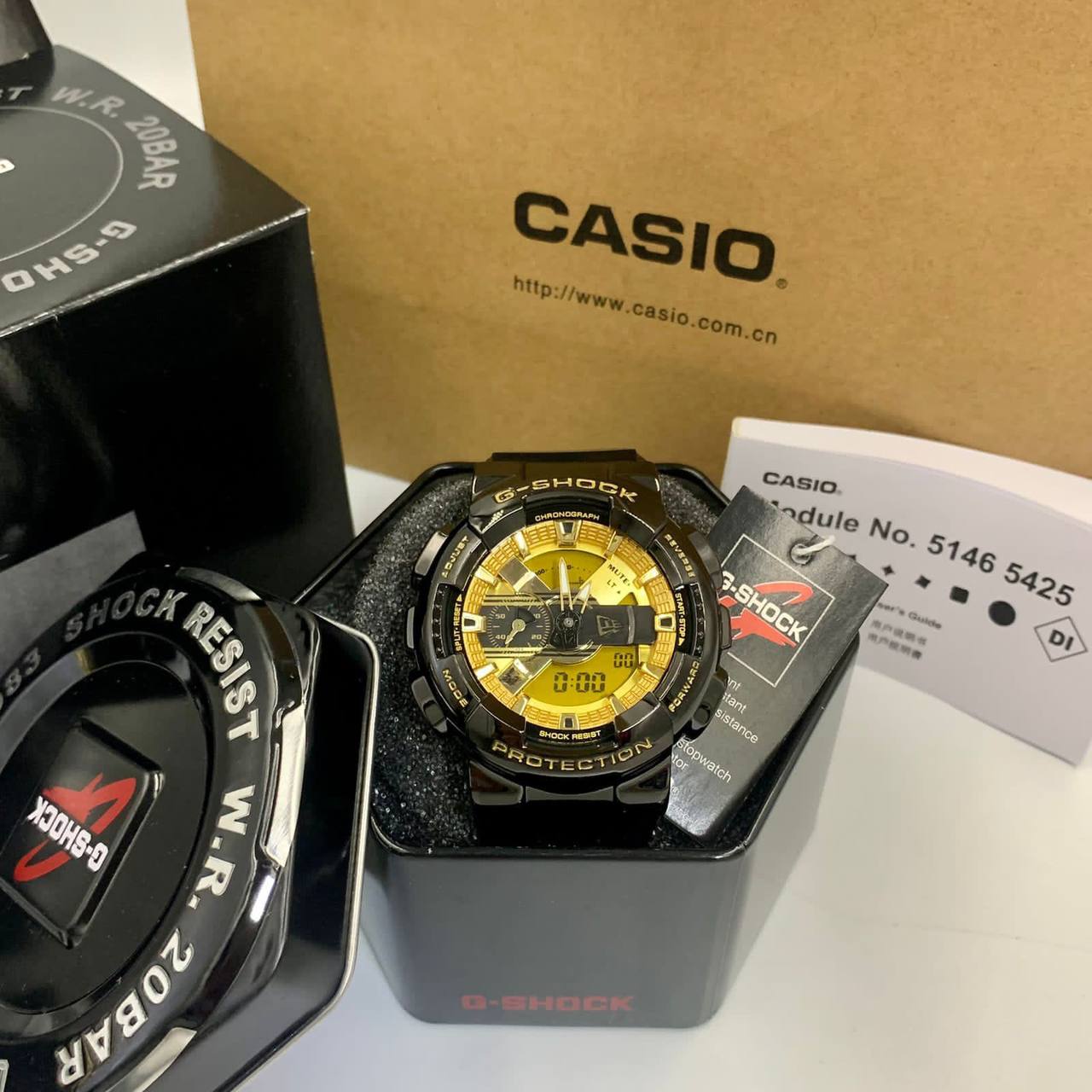 G-SHOCK WATCH 
GOOD QUALITY 
90 dhs❤️

WITH BOX
🎁🎁🎁

Zain40
♥️♥️♥️