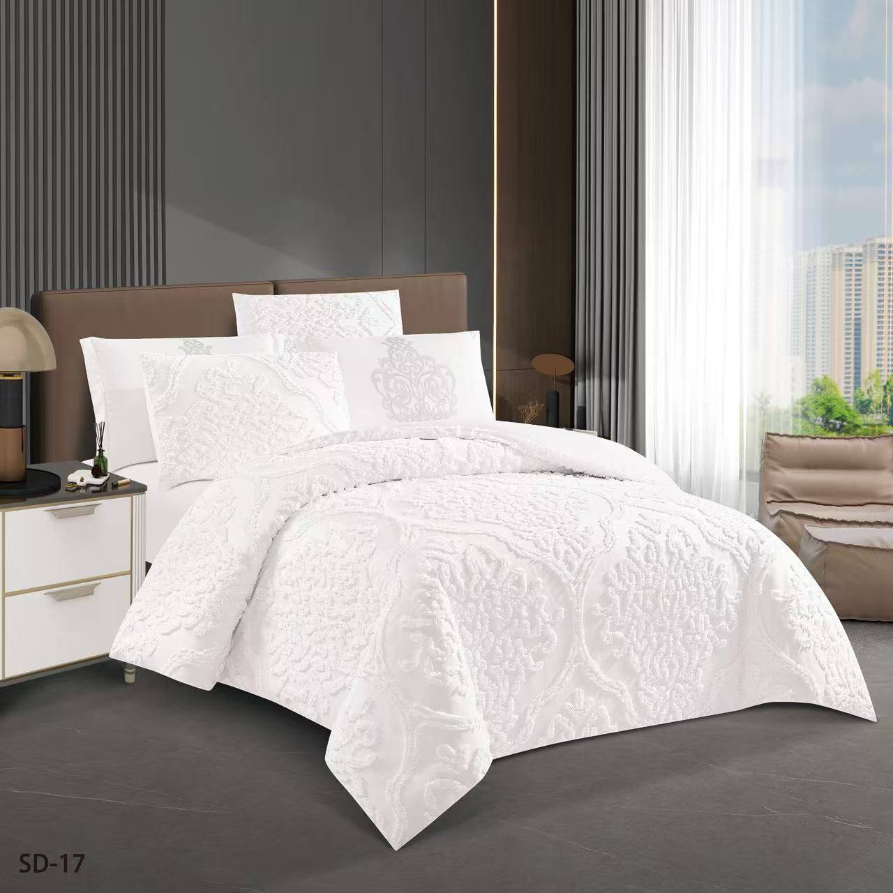 New collection 💥💥💥
Normal 
Embroidered 
Comfort set 
King size comfort 6pcs set 
140 dhs❣️

Zain99
♥️♥️♥️