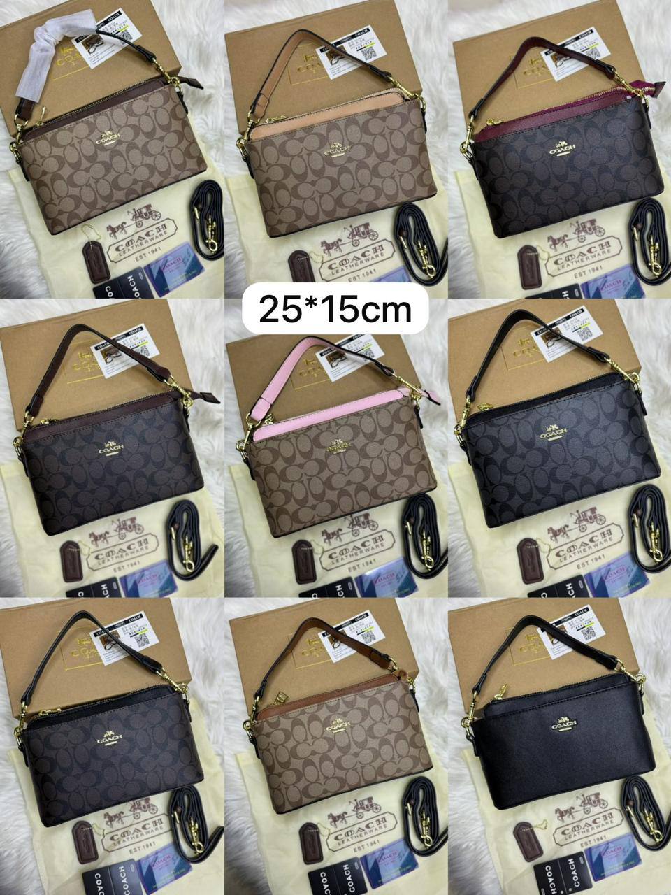 🌈 Coach 2 Straps
1️⃣ First quality +🎁
Size : 25 * 15 * 9 cm
85 dhs🪙🌨️
with box 🎁

Zain115
♥️♥️♥️