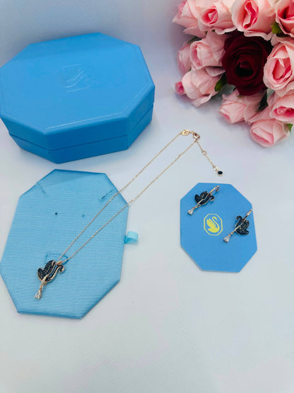 SWAROVSKI 
Necklace
Earring 🍁
Master quality 💯
With normal boxes 🗃️ 
120 dhs✅

With master box 📦 
160 dhs✅

Zain216
♥️♥️♥️