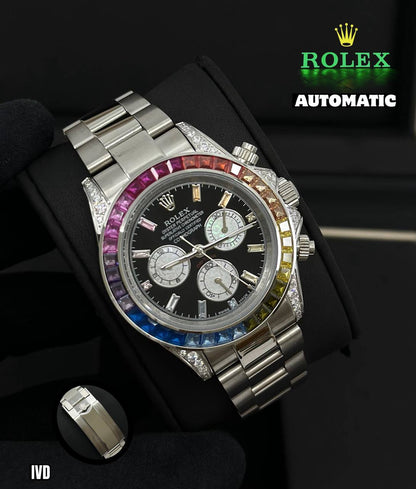 Rolex Rainbow
*Automatic*
*Good Quality*
350 dhs✅

Zain29
♥️♥️♥️