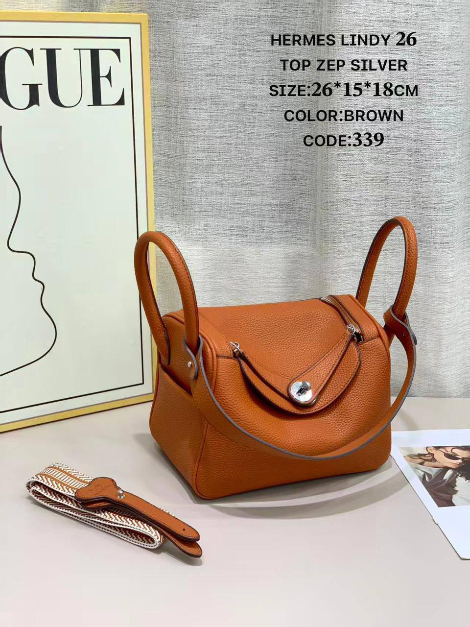 Hermes ʟɪɴᴅʏ 26
ʜᴀɴᴅʙᴀɢ/sʜᴏᴜʟᴅᴇʀ
 ʙᴀɢ ᴇʟᴇɢᴀɴᴛ
sɪʟᴠᴇʀ ʜᴀʀᴅᴡᴀʀᴇ 
ʟᴇᴀᴛʜᴇʀ
sɪᴢᴇ:26ᴄᴍ
110 dhs✅

Zain56
♥️♥️♥️