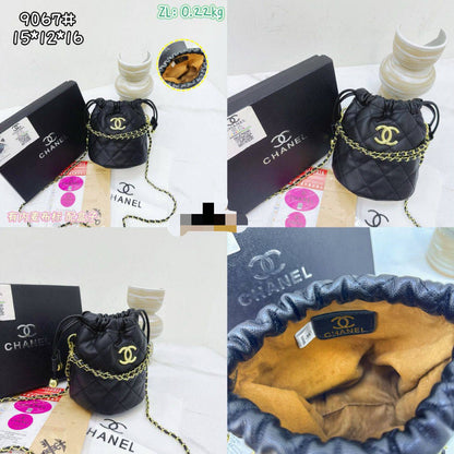 CHANEL ᴍɪɴɪ ᴅʀᴀᴡsᴛʀɪɴɢ
ʙᴜᴄᴋᴇᴛ ʙᴀɢ ʙʟᴀᴄᴋ
ǫᴜɪʟᴛᴇᴅ ᴄᴀᴠɪᴀʀ ʟᴇᴀᴛʜᴇʀ
ᴡɪᴛʜ ɢᴏʟᴅ ᴛᴏɴᴇ ʜᴀʀᴅᴡᴀʀᴇ
ʜᴀs ᴀ ᴄʜᴀɪɴ ʙᴇʟᴛ sᴛʀᴀᴏ
sɪᴢᴇ : 15 cm
ᴡɪᴛʜ BOX
🎁🎁🎁

70 dhs🌺

Zain31
♥️♥️♥️