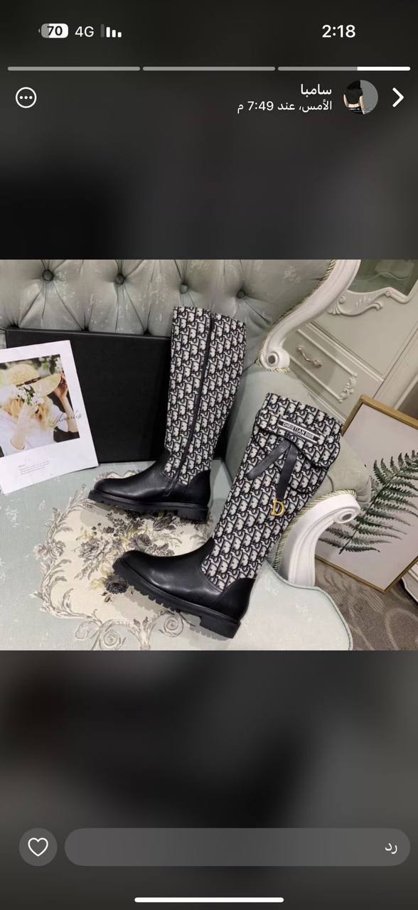 Boots Chanel - Dior
Size 36-41 
220 dhs🪙🖤

Zain132
♥️♥️♥️