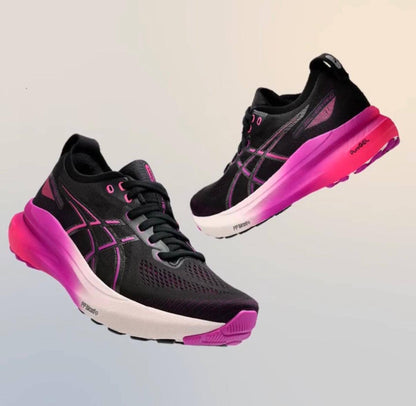 ASICS Gel-Kayano 31 Black Bold Magenta ，
Size 36-40，
240 dhs✅

Zain18
♥️♥️♥️