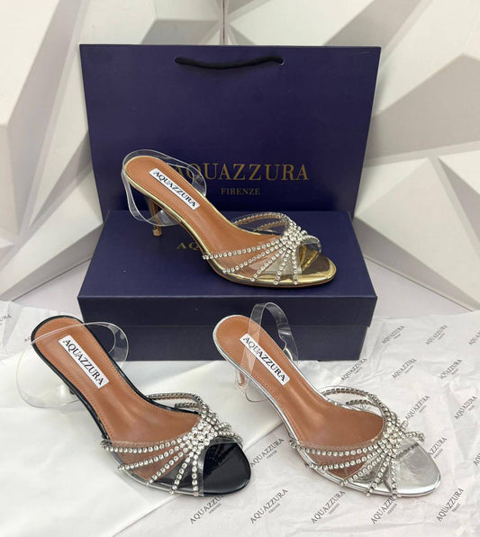 Aquazzura
150 dhs✅
Size  36-41 

Zain88
♥️♥️♥️