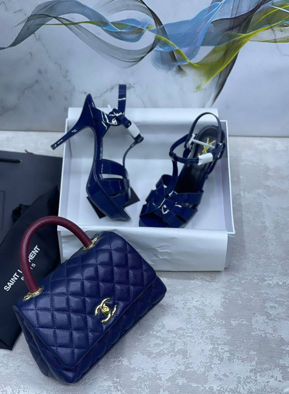 YSL
Heel master quality.   
Bag&shoes.  Set.   
250 dhs💓

Zain175
♥️♥️♥️