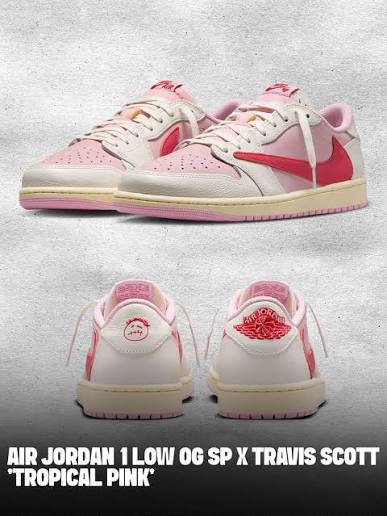 Nike x Travis Scott Air Jordan 1 Low OG "Tropical Pink"
New Arrivals 🤩
36-45 AVAILABLE 
230 dhs🇦🇪🇦🇪

Zain242
♥️♥️♥️