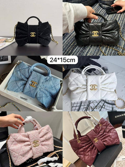 🎀 Chanel 25K
1️⃣ First quality +box🎁 
Size : 24 *15 cm
115 dhs🌺
with box 🎁

Zain115
♥️♥️♥️