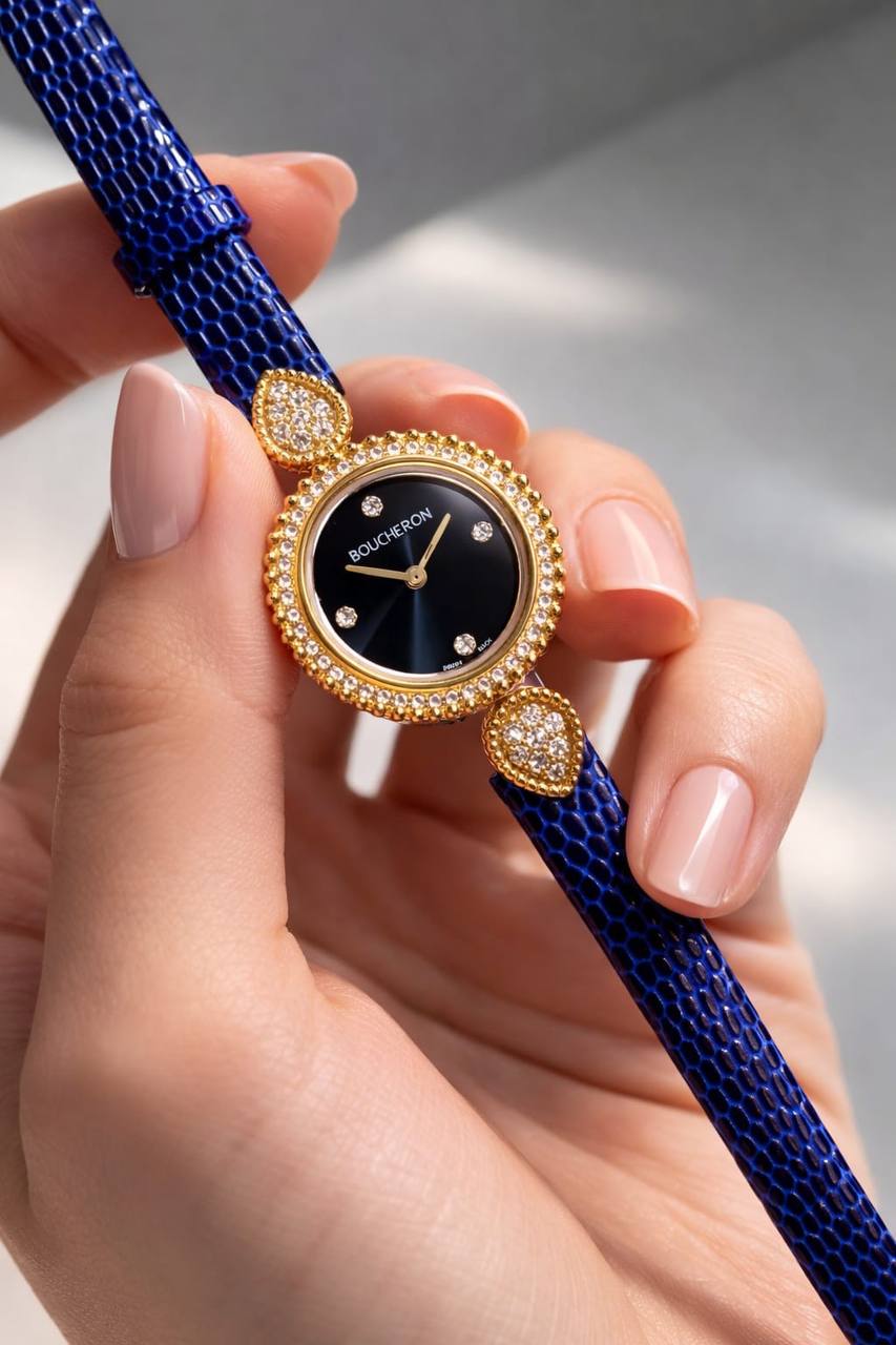 Boucheron watch 
for ladies good quality 
260 dhs👑

Zain59
♥️♥️♥️