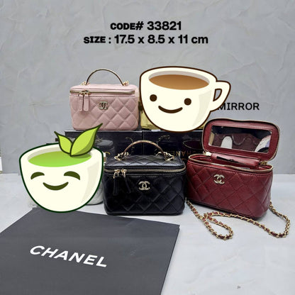 CHANEL ᴠᴀɴɪᴛʏ ᴅʀᴇssᴇʀ
ʜᴀs ᴍɪʀʀᴏʀ ɪɴsɪᴅᴇ
ᴄᴀᴠɪᴀʀ ʟᴇᴀᴛʜᴇʀ ᴍᴀᴛᴇʀɪᴀʟ
ɢᴏʟᴅ ʜᴀʀᴅᴡᴀʀᴇ
sɪᴢᴇ : 17.5 cm

ᴡɪᴛʜ BOX
🎁🎁🎁

90 dhs❣️

Zain31
♥️♥️♥️