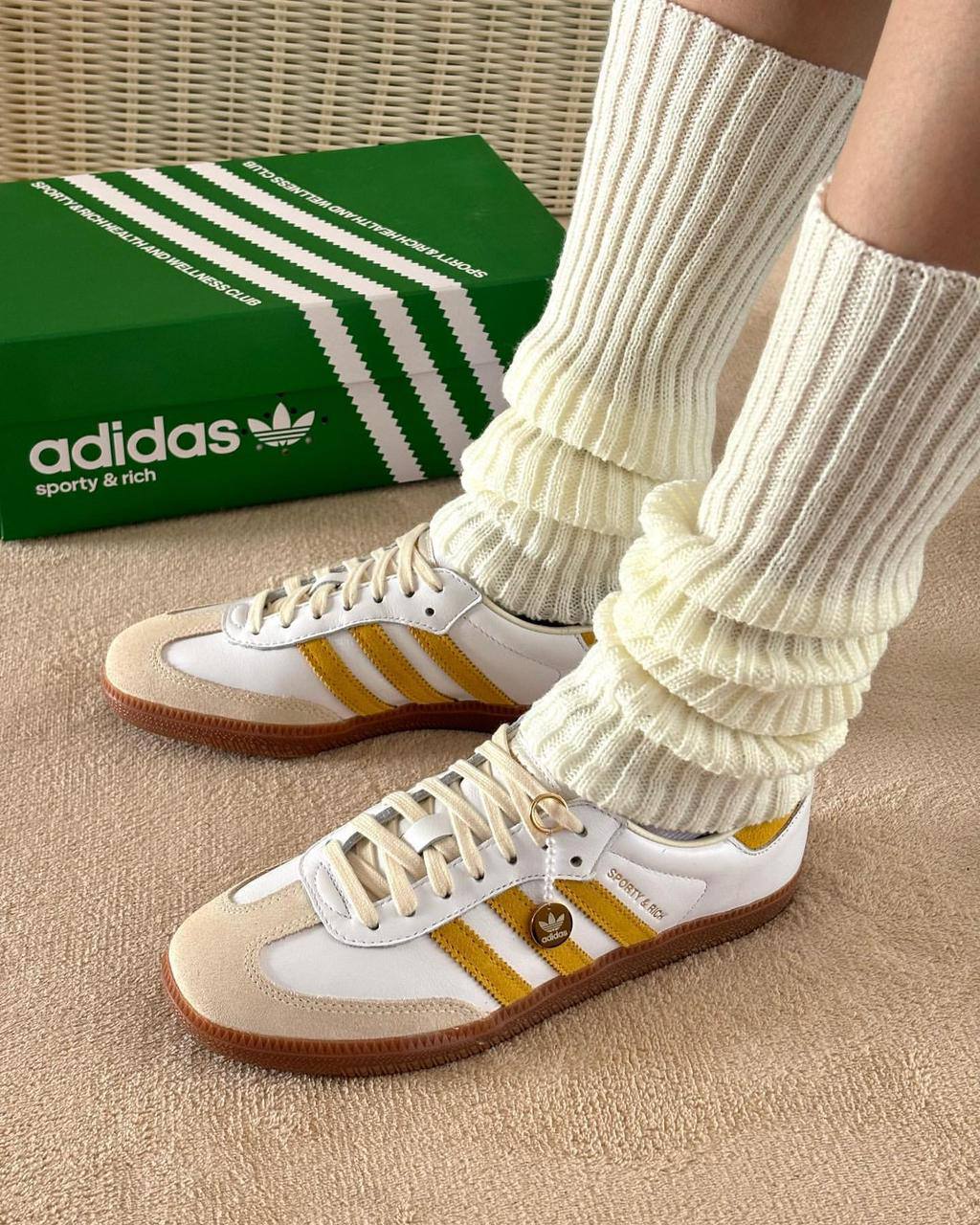 adidas Samba Sporty & Rich，
Size 36-45 ，
170 dhs✅

Zain18
♥️♥️♥️