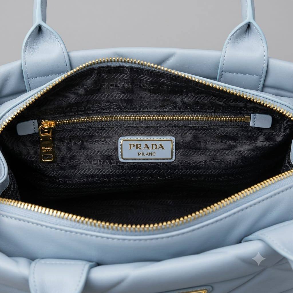 PRADA Symbole Handbag
Soft calfskin leather 
with a distinct triangle
quilted design and
gold-tone hardware
Size : 36 cm

100 dhs🇦🇪🇦🇪

Zain239
♥️♥️♥️