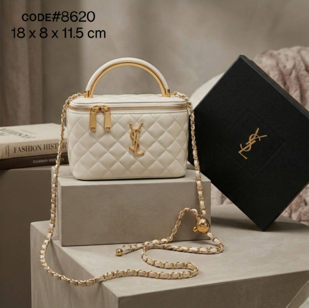 YSL - ʏᴠᴇs sᴀɪɴᴛ ʟᴀᴜʀᴇɴᴛ
ᴛᴏᴘ ʜᴀɴᴅʟᴇ ᴠᴀɴɪᴛʏ ʙᴀɢ
ᴄᴀʟғsᴋɪɴ ʟᴇᴀᴛʜᴇʀ ᴍᴀᴛᴇʀɪᴀʟ
ᴡɪᴛʜ ᴄʜᴀɪɴ ʙᴇʟᴛ
ʀᴏᴜɴᴅ ʙᴀʟʟ ᴘʀᴇss ᴀᴅᴊᴜsᴛᴀʙʟᴇ
ɢᴏʟᴅ ʜᴀʀᴅᴡᴀʀᴇ
sɪᴢᴇ: 18 cm
ᴡɪᴛʜ BOX
🎁🎁🎁

70 dhs🇦🇪

Zain31
♥️♥️♥️