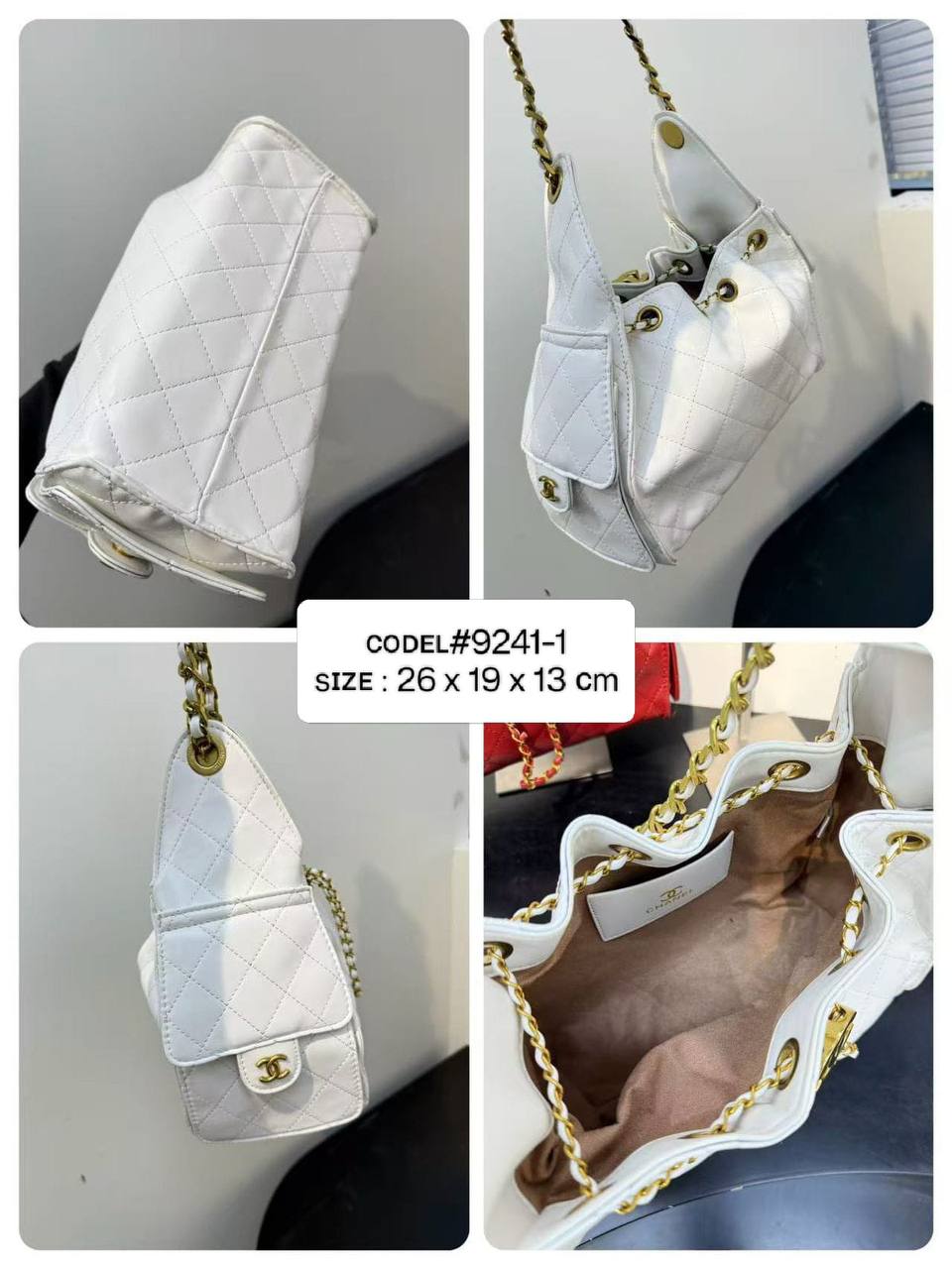CHANEL 25 ʙᴜᴄᴋᴇᴛ
sʜᴏᴜʟᴅᴇʀ ᴄʜᴀɪɴ ʙᴀɢ
sɪᴢᴇ : 26 cm

75 dhs🪙🖤

Zain31
♥️♥️♥️