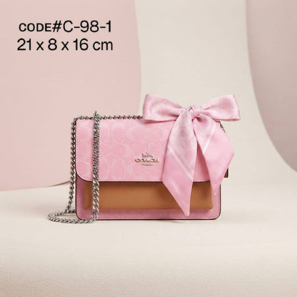 Coach ᴋʟᴀʀᴇ
sʜᴏᴜʟᴅᴇʀ & ᴄʀᴏssʙᴀɢ
ғᴇᴀᴛᴜʀɪɴɢ ᴘᴀsᴛᴇʟ ᴄᴏʟᴏʀs
sɪɢɴᴀᴛᴜʀᴇ ᴄᴀɴᴠᴀs ᴅᴇsɪɢɴ
ᴅᴇᴄᴏʀᴀᴛɪᴠᴇ ʙᴏᴡ ᴅᴇᴛᴀɪʟ
sɪʟᴠᴇʀ ʜᴀʀᴅᴡᴀʀᴇ
sɪᴢᴇ : 21 cm
ᴡɪᴛʜ BOX

80 dhs✅

Zain31
♥️♥️♥️