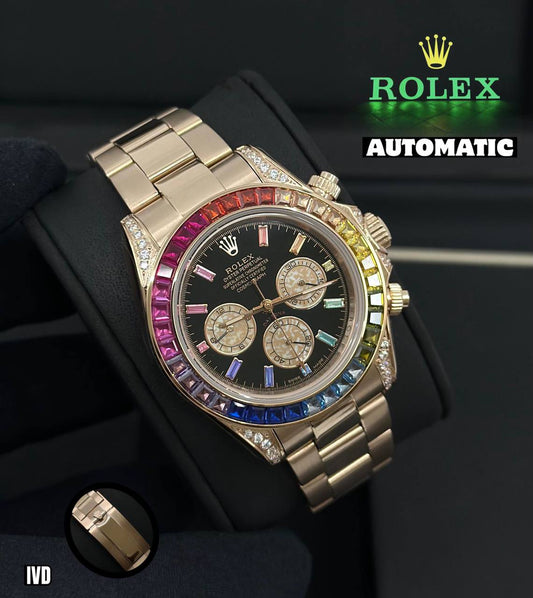Rolex Rainbow
*Automatic*
*Good Quality*
350 dhs✅

Zain29
♥️♥️♥️