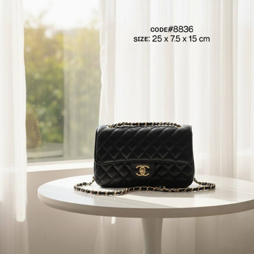 CHANEL ᴄʟᴀssɪᴄ
ᴅᴏᴜʙʟᴇ ғʟᴀᴘ ɢᴏʟᴅ ʜᴀʀᴅᴡᴀʀᴇ
LAMBSKIN LEATHER ᴍᴀᴛᴇʀɪᴀʟ
sɪᴢᴇ : 25 cm

70 dhs✅

Zain31
♥️♥️♥️