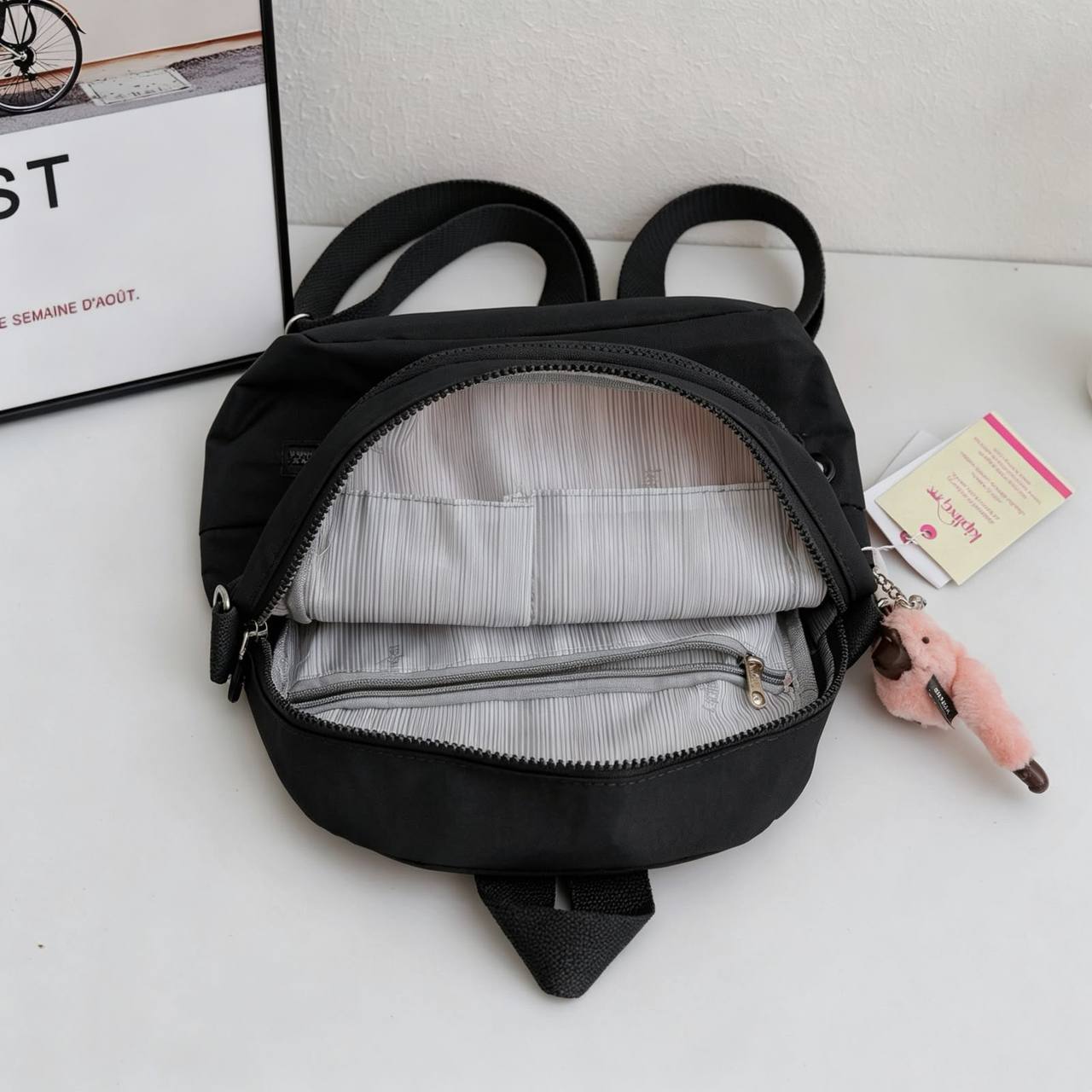 KIPLING 
BACKPACK 
SMALL SIZE GOOD QUALITY 
60 dhs✅

Zain295
♥️♥️♥️