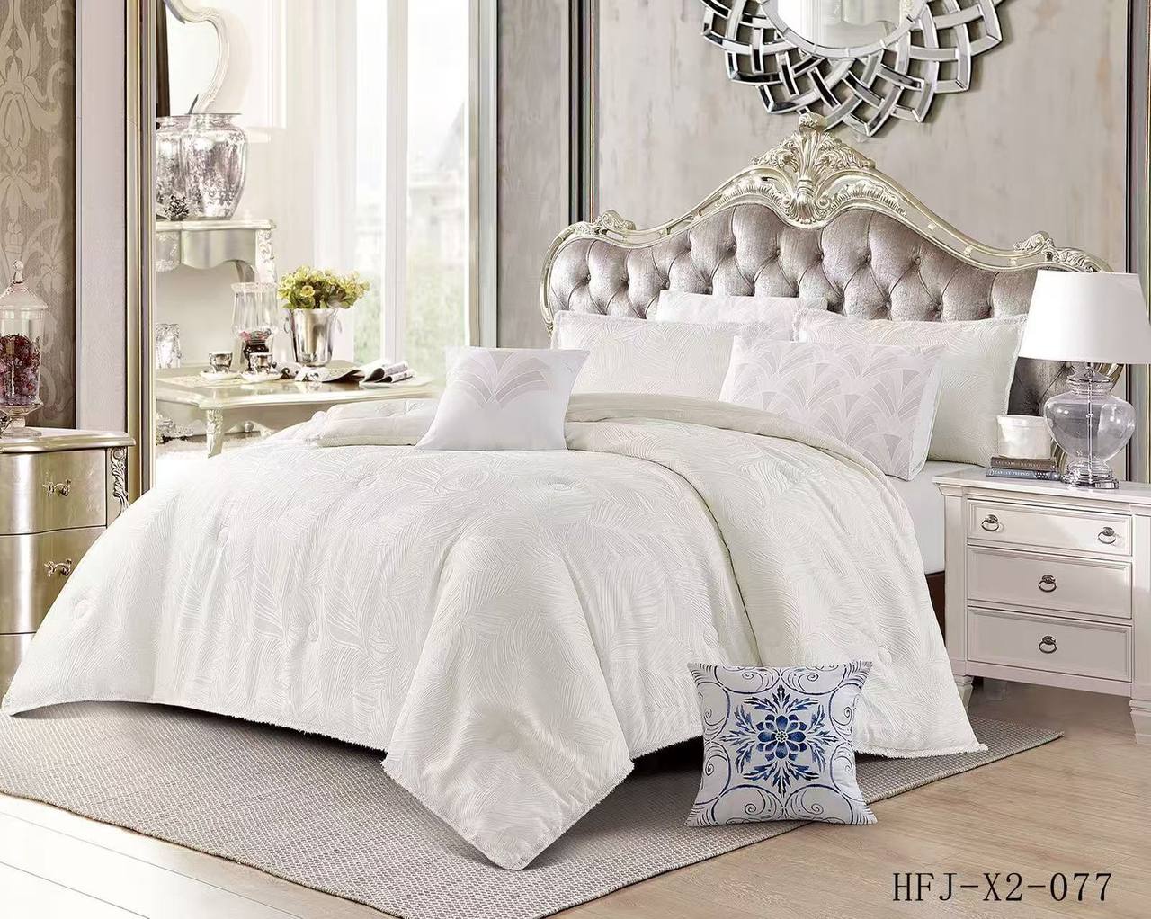 💥💥💥
⬇️⬇️⬇️
New collection 
Embroidery 
Jack cotton 
Comfort set
King size comfort 6pcs set
170 dhs🪙🖤

Zain99
♥️♥️♥️