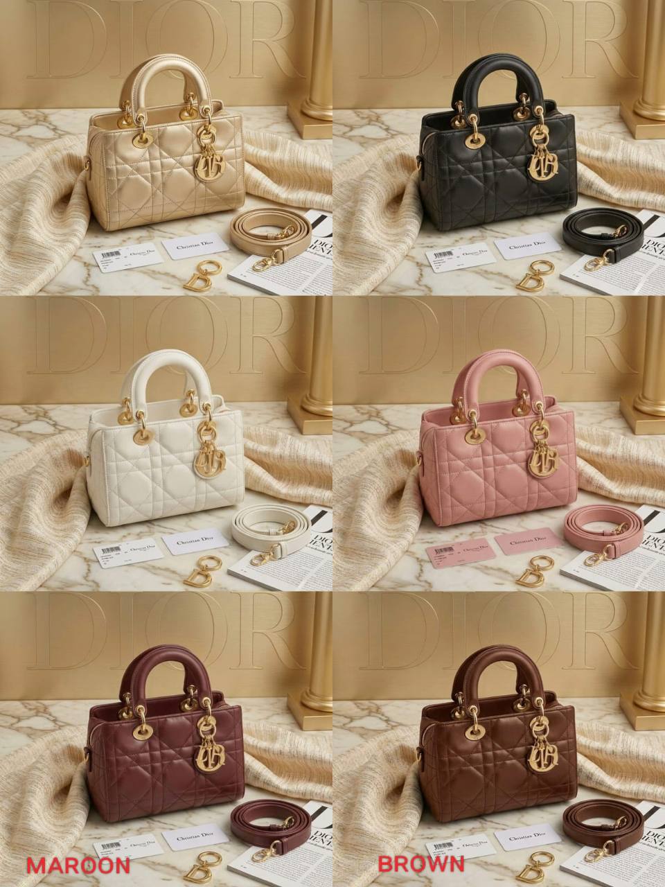 CHRISTIAN DIOR
ᴅ - ᴊᴏʏ ᴍɪᴄʀᴏ ʙᴀɢ
ǫᴜɪʟᴛᴇᴅ ʟᴀᴍʙsᴋɪɴ ʟᴇᴀᴛʜᴇʀ
ɢᴏʟᴅ ʜᴀʀᴅᴡᴀʀᴇ
ᴡɪᴛʜ ʟᴏɴɢ ʙᴇʟᴛ sᴛʀᴀᴘ
sɪᴢᴇ : 24 cm
ᴡɪᴛʜ BOX
🎁🎁🎁

120 dhs✅

Zain31
♥️♥️♥️