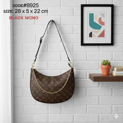 LV
ʟᴏᴏᴘ ʜᴏʙᴏ sʜᴏᴜʟᴅᴇʀ ʙᴀɢ
ᴍᴏɴᴏɢʀᴀᴍ ʟᴇᴀᴛʜᴇʀ
sɪᴢᴇ : 28 cm

70 dhs🪙🖤

Zain31
♥️♥️♥️